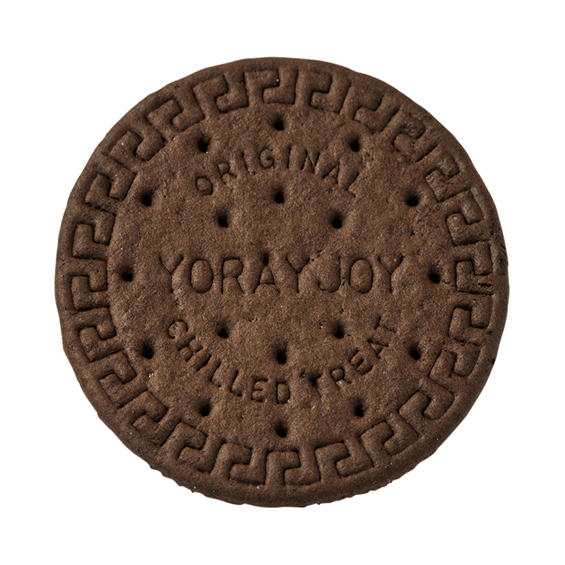 Pyöreät kaakao-kovat keksit