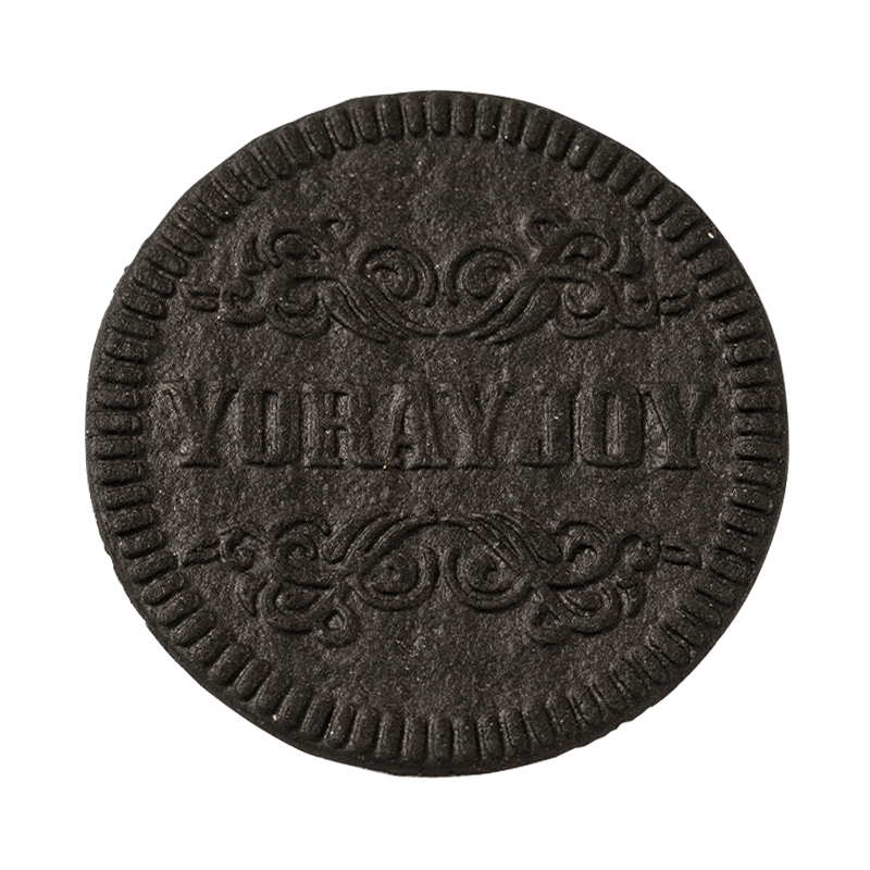 Pyöreät kaakaorapeat keksit